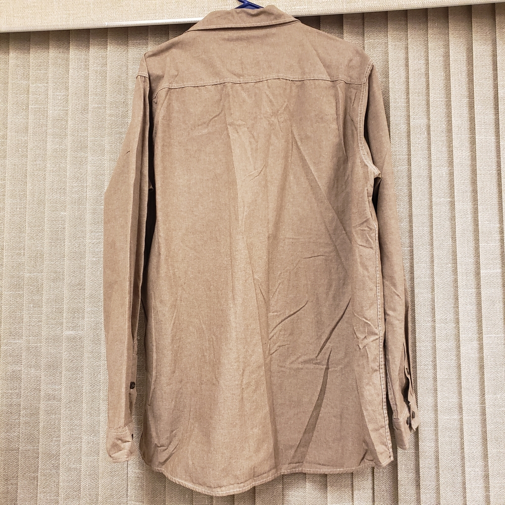 Tan Button-Up Shirt - Picture 2 of 2